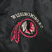 80s-90s USA Made Vintage Nylon Varsity Jacket with Embroidery, Size XL, Maple
