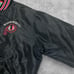 80s-90s USA Made Vintage Nylon Varsity Jacket with Embroidery, Size XL, Maple