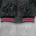80s-90s USA Made Vintage Nylon Varsity Jacket with Embroidery, Size XL, Maple