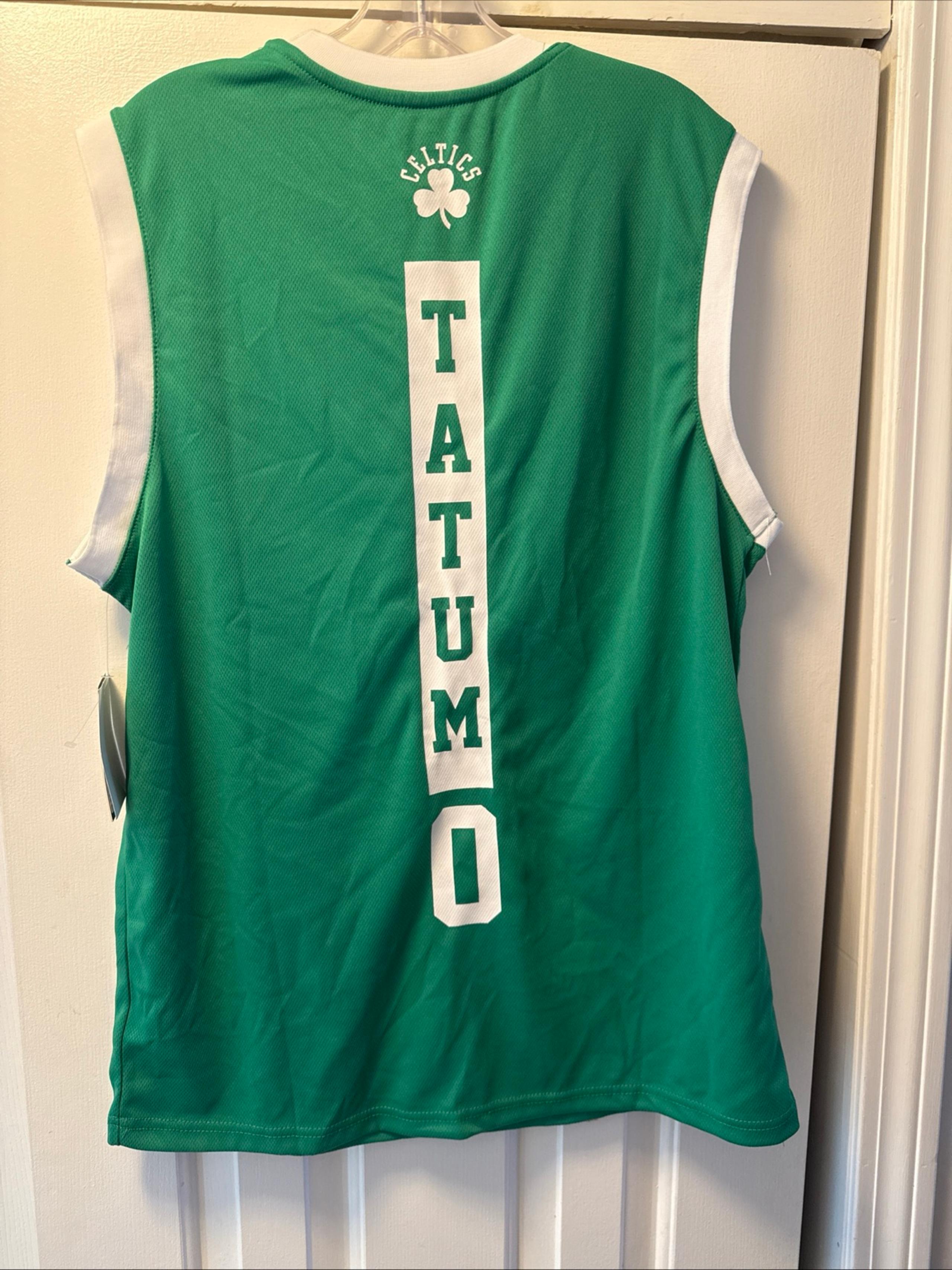 New W/Tags Boston Celtics NBA Players Jersey  Tatum Men’s Medium Kelly Green
