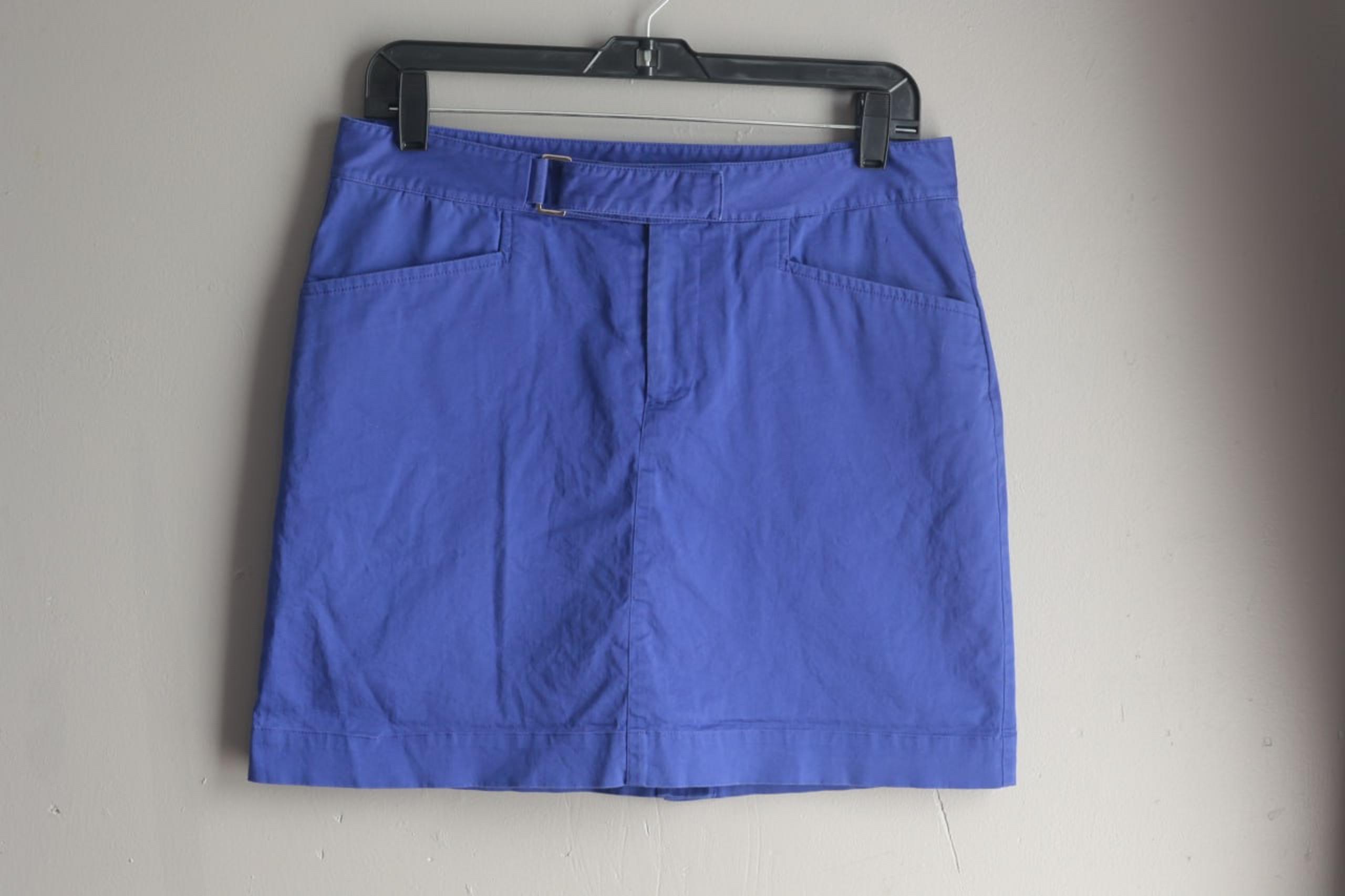 Ralph Lauren Womens Golf Skort Sz 6 Purple Blue Stretch  Tennis Pickleball Y2K