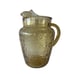 Vintage Anchor Hocking Pagoda Amber Pitcher with Ice Lip