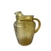 Vintage Anchor Hocking Pagoda Amber Pitcher with Ice Lip