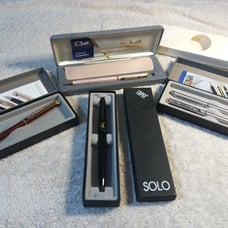 Vintage Quill Ballpoint Pen Lot 6 Total Hunting Buck Logo Collectible N1  Lot of
