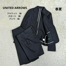 United Arrows Setup Pants & Skirt, Cotton, M & L, Black