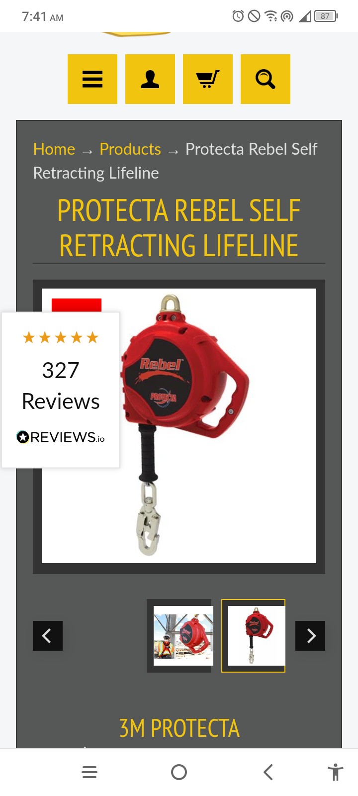 Safety life line new rebel protecta
