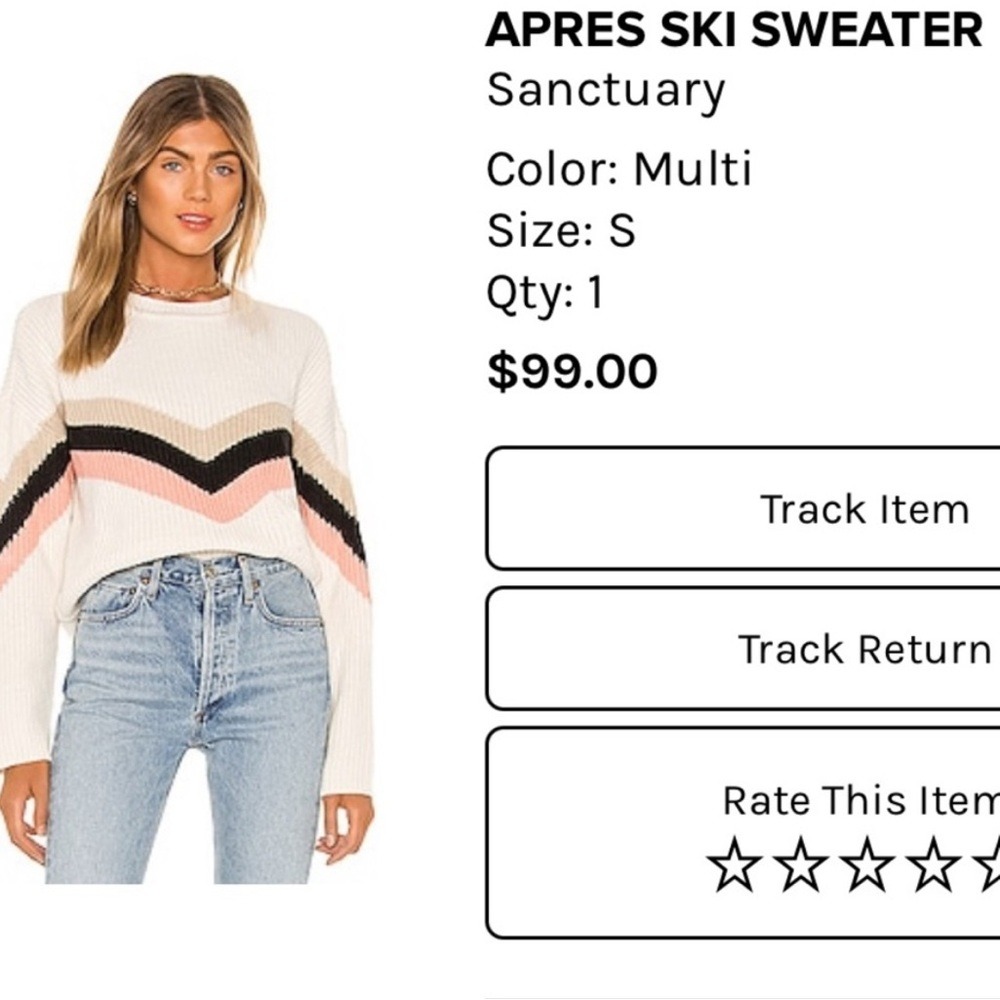 Anthropologie top PRES SKI 1X XL XXL Multicolor Sweater REVOLVE sweater