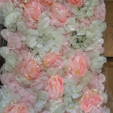 10 piece Artificial silk rose flower wall panel