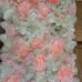10 piece Artificial silk rose flower wall panel