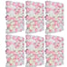 10 piece Artificial silk rose flower wall panel