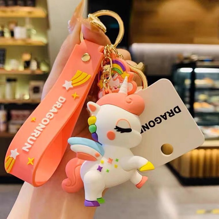 Unicorn charm keychain