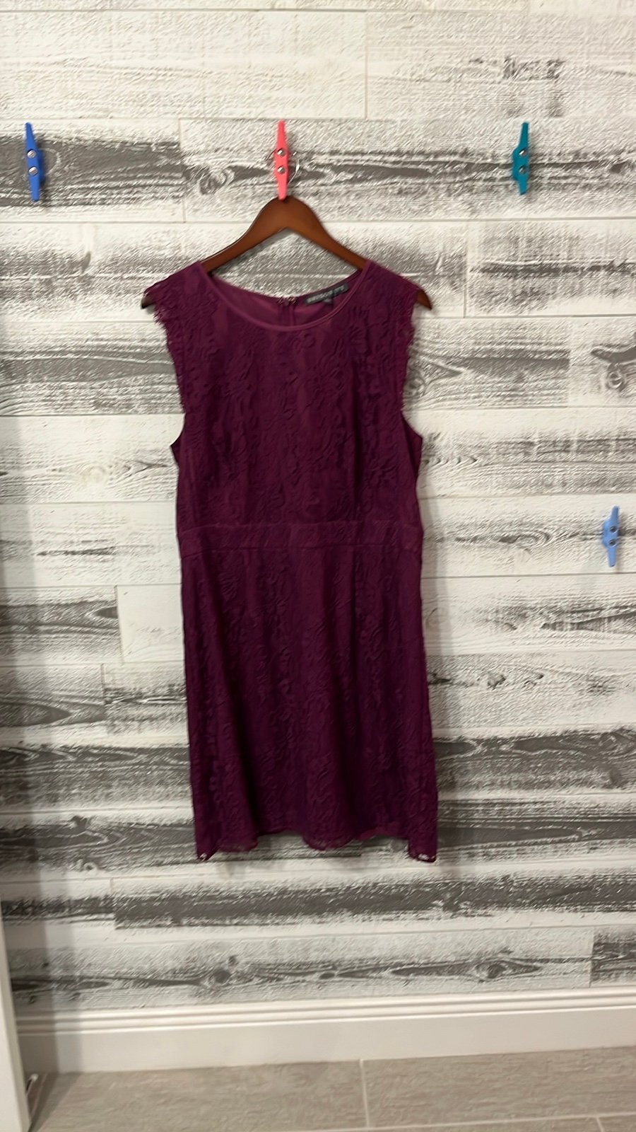 NWT BRIXON IVY (Stitch Fix) Medina Stretch Lace Sleeveless Fuchsia Dress - XL