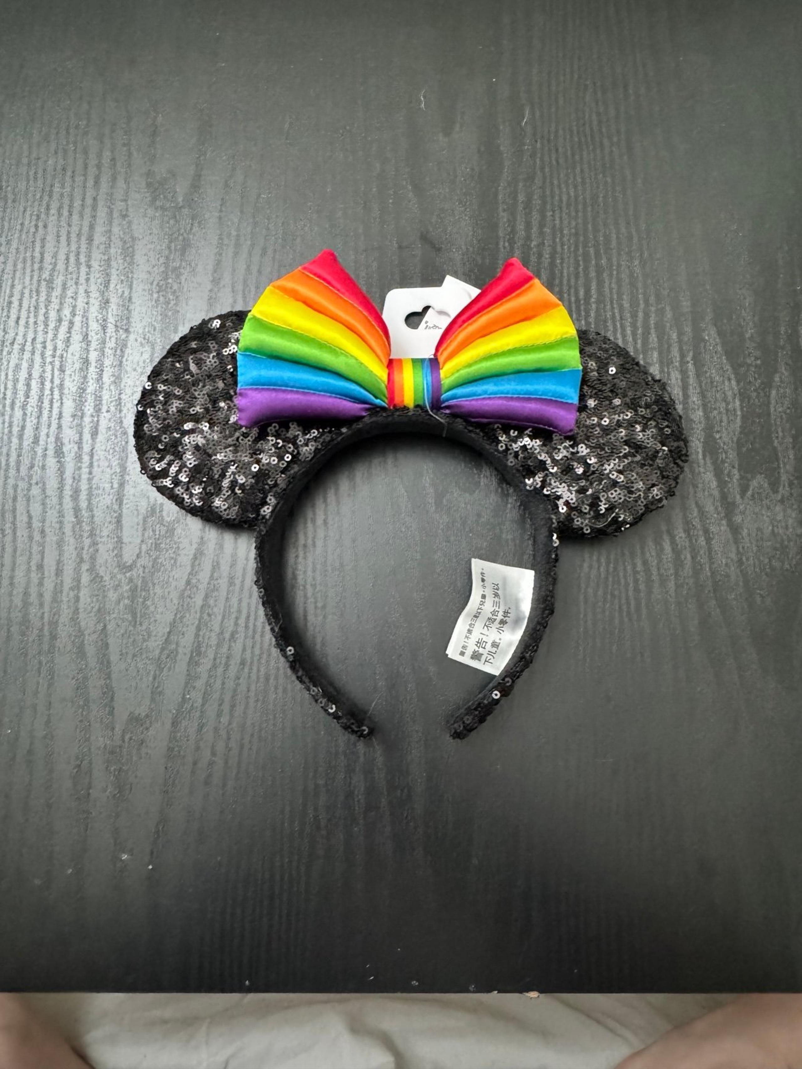 Disney Rainbow Collection Minnie Mouse Ear Headband Pride - BNWT