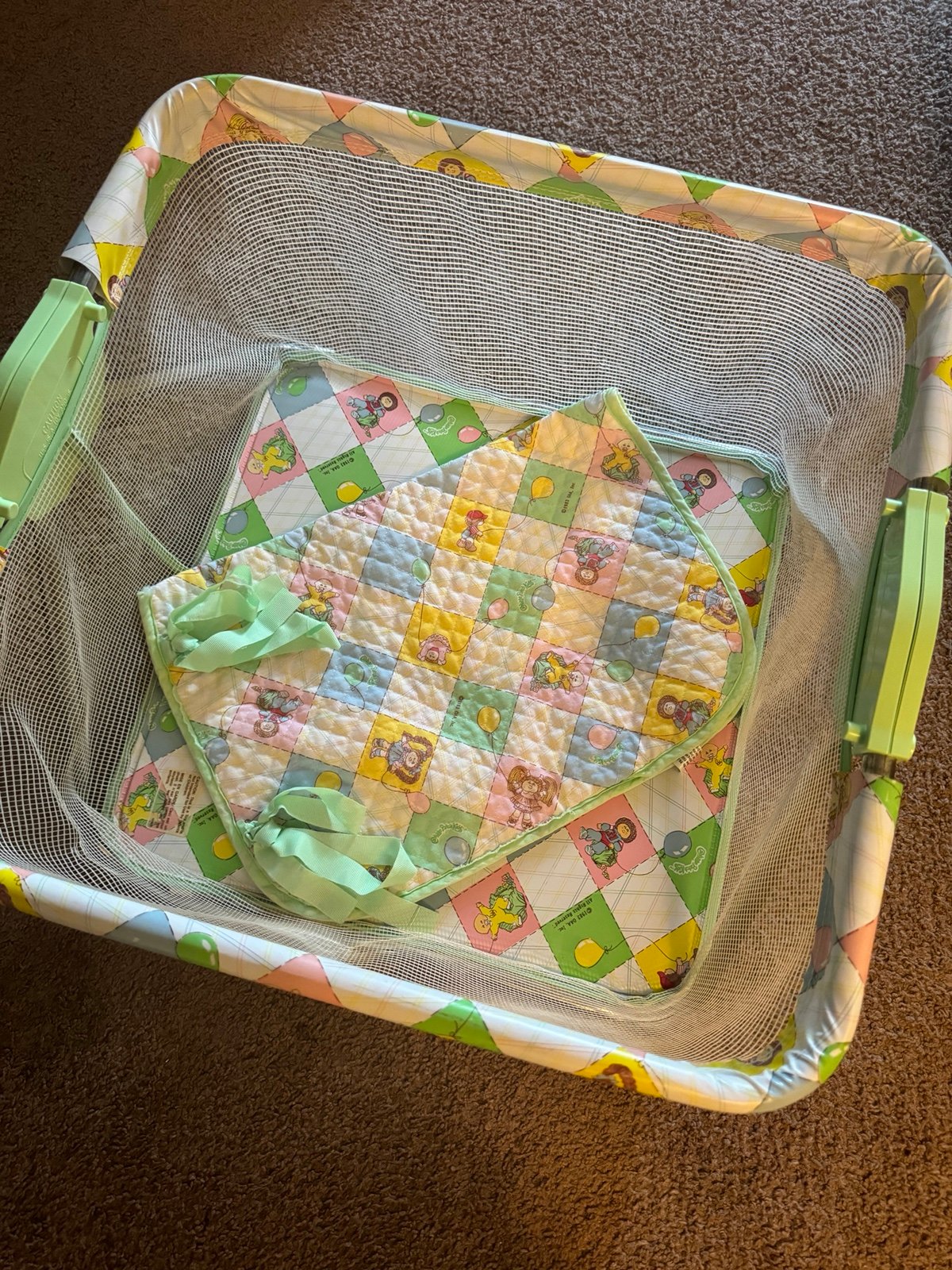 Cabbage Patch 1983 Playpen W/Sleeping Bag