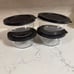 Tupperware Set of 4 Clearly Elegant Bowls 2.75 Cup Black
