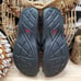 Lot 2 Abeo Womens 9N Bio System Slide Slip On Sandals Red/Black Leather Strappy