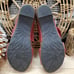 Lot 2 Abeo Womens 9N Bio System Slide Slip On Sandals Red/Black Leather Strappy