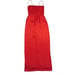 NWT Reformation Frankie in Tango Red Silk Satin Side Slit Maxi Column Dress 4