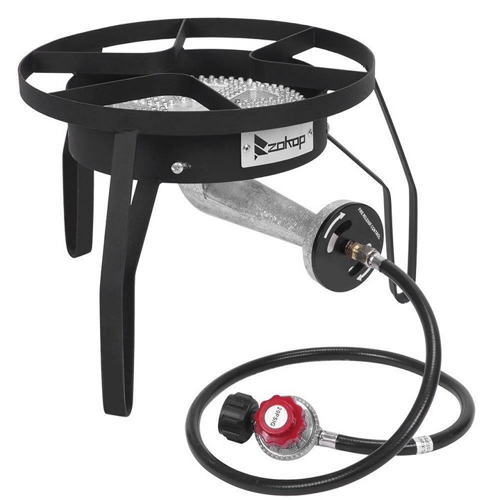 200000 BTU Outdoor Stove Propane Burner Gas Portable BBQ Grill Picnic Black Mini