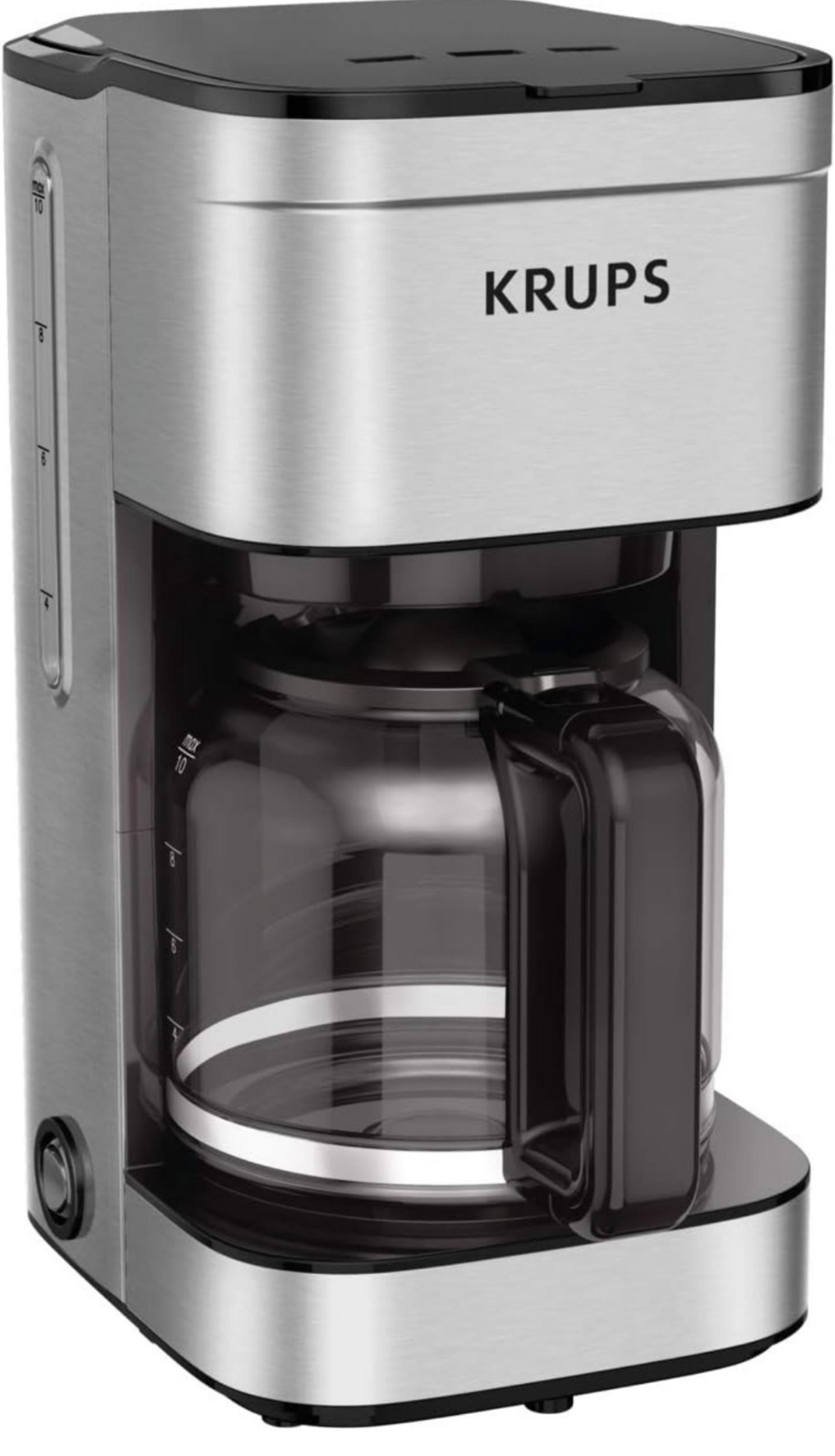 KRUPS Coffee Maker 10 Cups Simply Brew Stainless Steel Drip Coffee Maker
