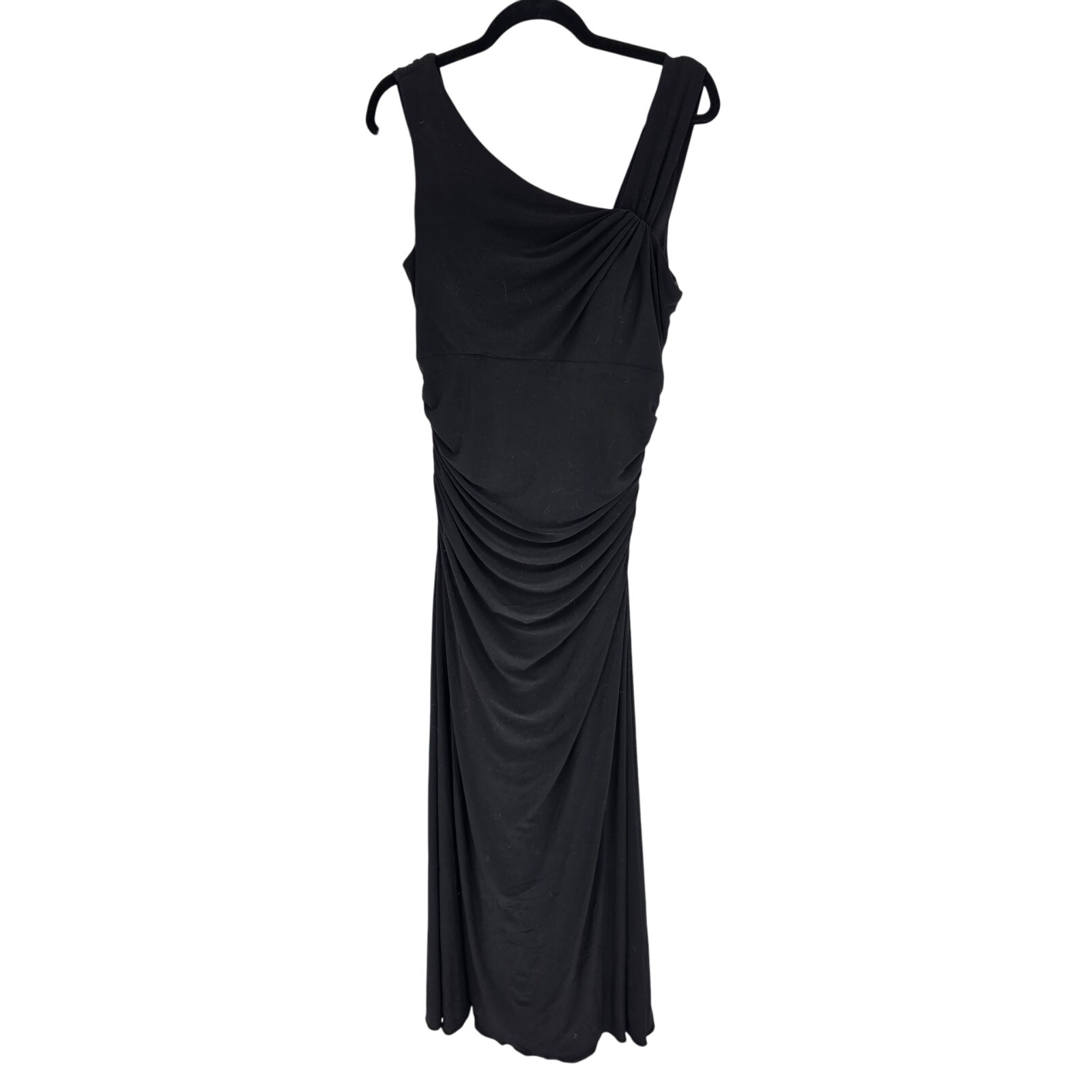 Vintage Y2K Cachet Womens Sz 12 Maxi Length Formal Dress Black