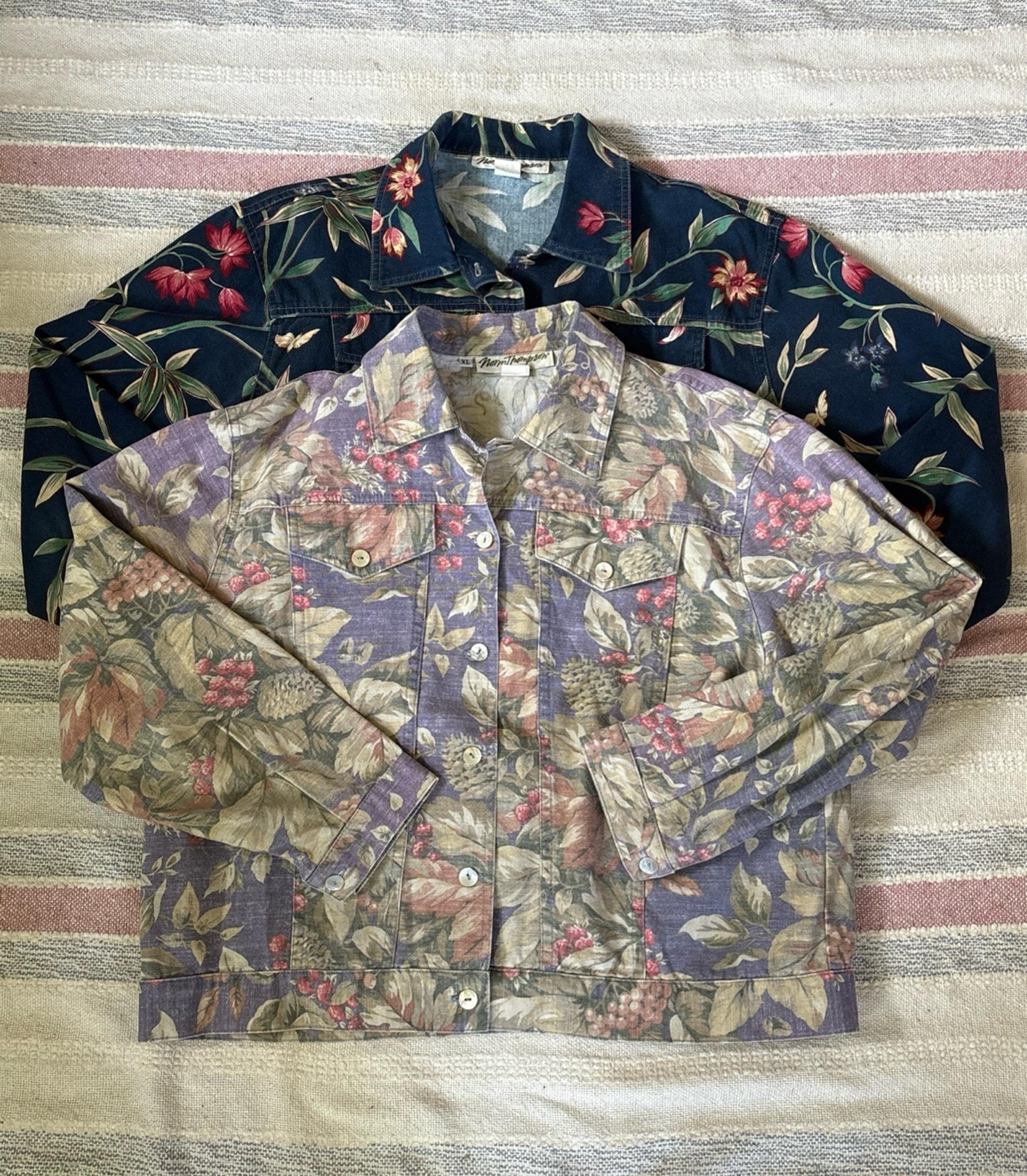 Vintage Norm Thompson Spring/Summer Jacket Set of Two ~ Size XL