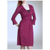 Diane von Furstenberg Julian Ikat Print Silk Jersey Wrap Dress Magenta Womens 2