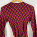 Diane von Furstenberg Julian Ikat Print Silk Jersey Wrap Dress Magenta Womens 2