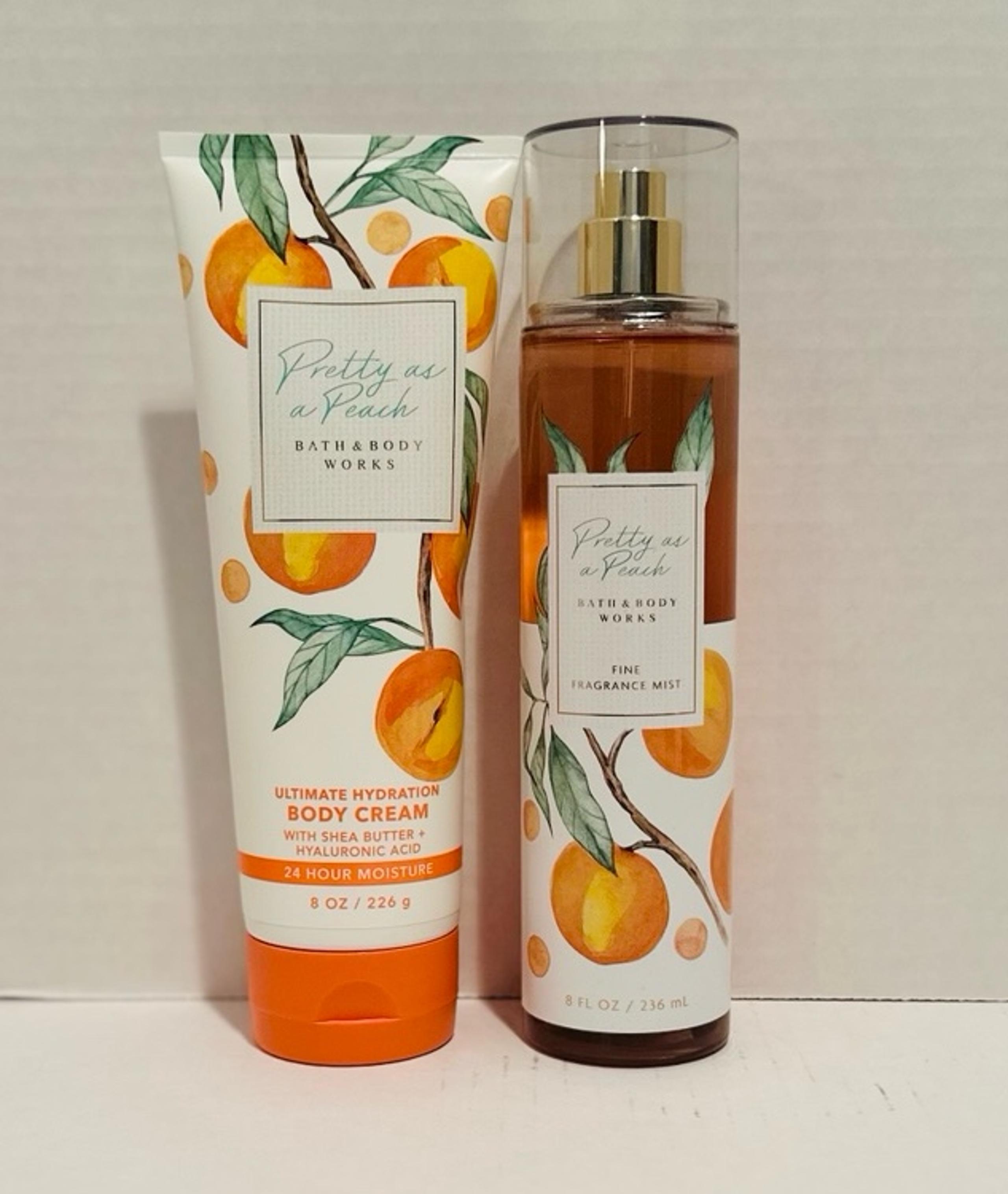 Bath & Body NEW Pretty as a Peach Body Cream & Fragrance Mist