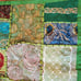 Handmade Embroidered Sequined Quilted Pillow Covers, Set of 2, Colorful Boho