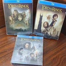 The Lord of the Rings Trilogy Steelbooks (Blu-ray) NEW-w/PROTECTIVE SLEEVES