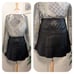 BCBGMAXAZRIA Pleated Lamb Leather Mini Skirt Black Size 8