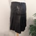 BCBGMAXAZRIA Pleated Lamb Leather Mini Skirt Black Size 8