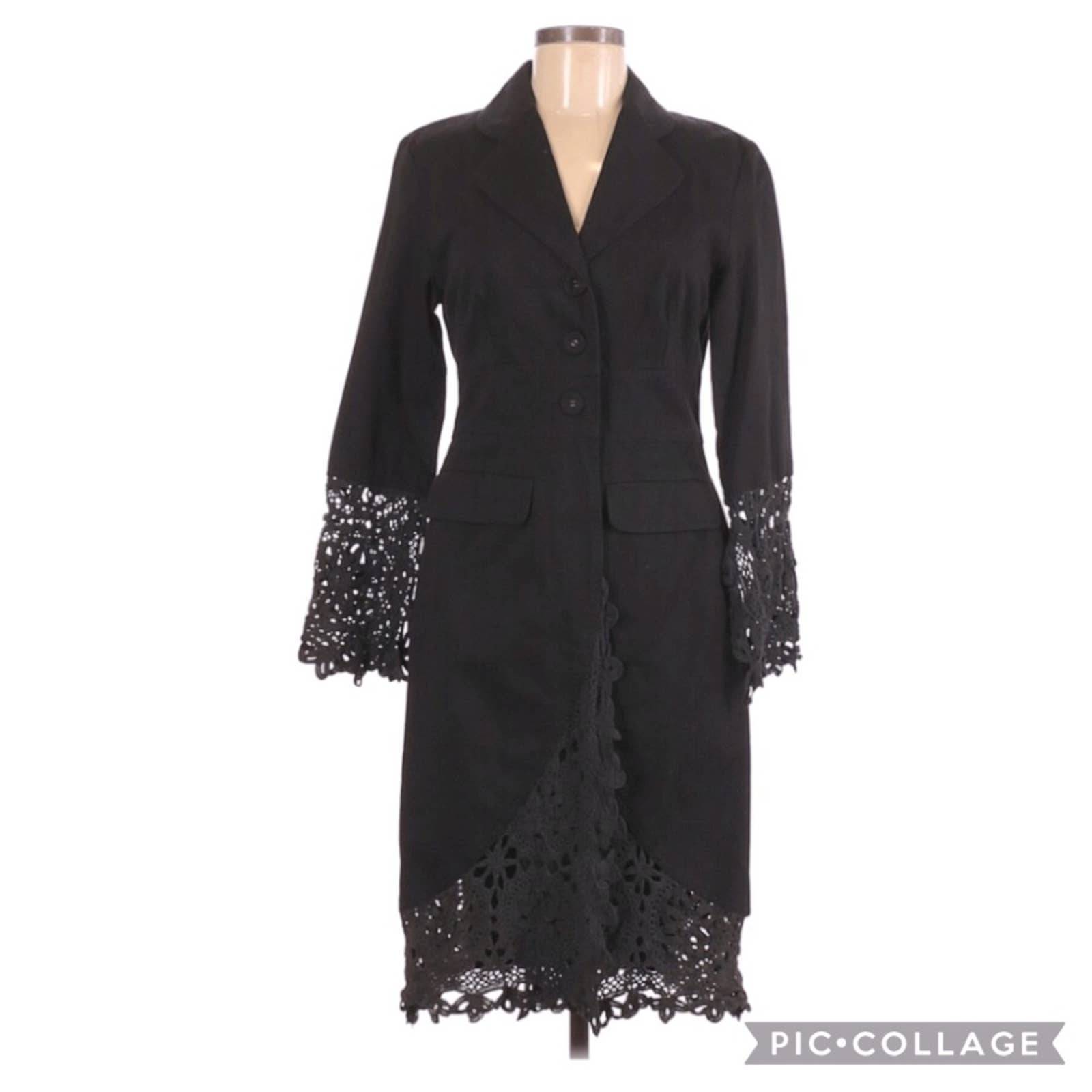 Stella Forest Gothic Lace Trench Coat