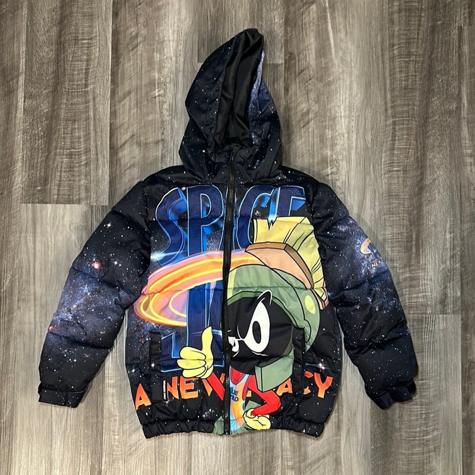 Space Jam A New Legacy Members Only Hooded Puffer Jacket - 8