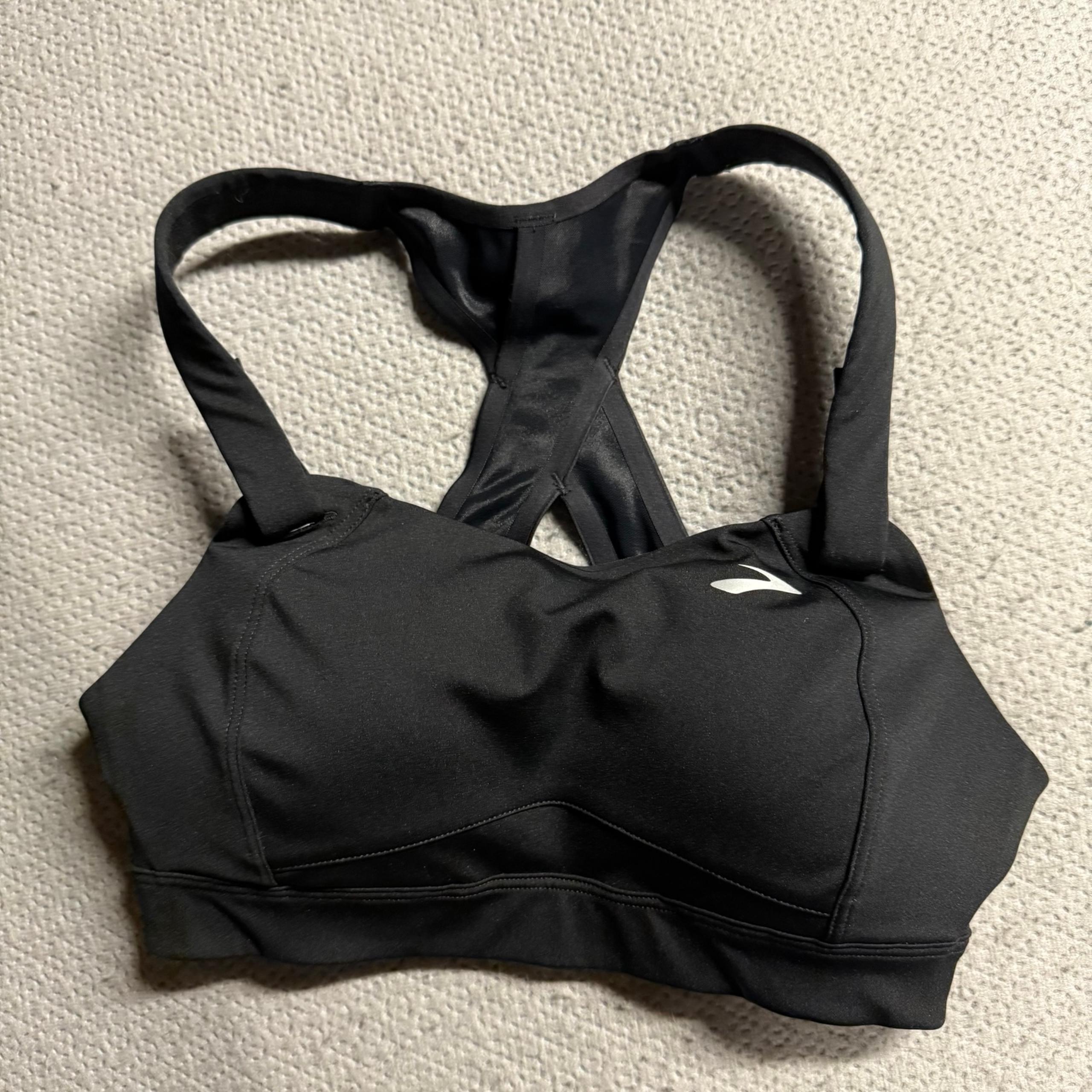 Brooks Women's Juno Sports Bra in Black 30C Active Running Workout EUC