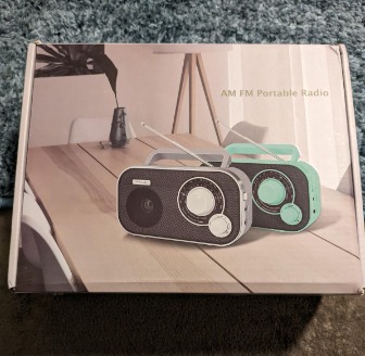 New AM FM Portable Radio Plug in Wall or Battery Operated for Home & Outdoor