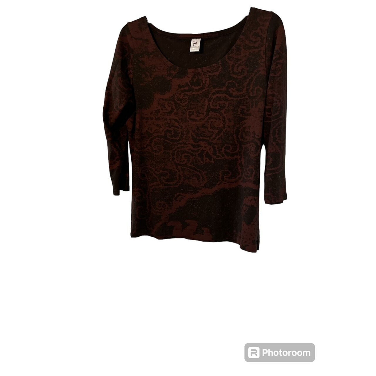 PERUVIAN CONNECTION SCOOP NECK TOP TUNIC SZ M