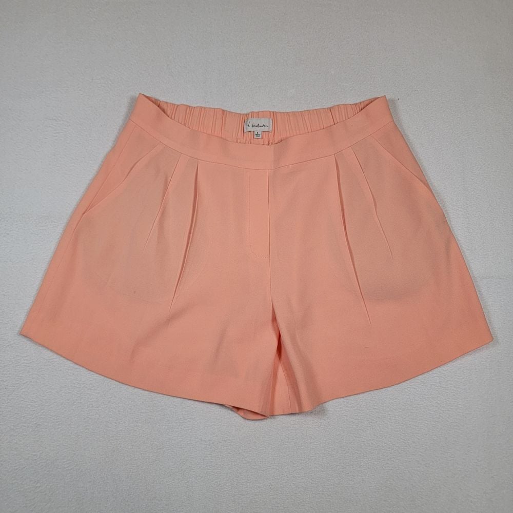Babaton Aritzia Women's Cohen Terado Shorts Sz 6 Coral Elastic Waist 4in Inseam