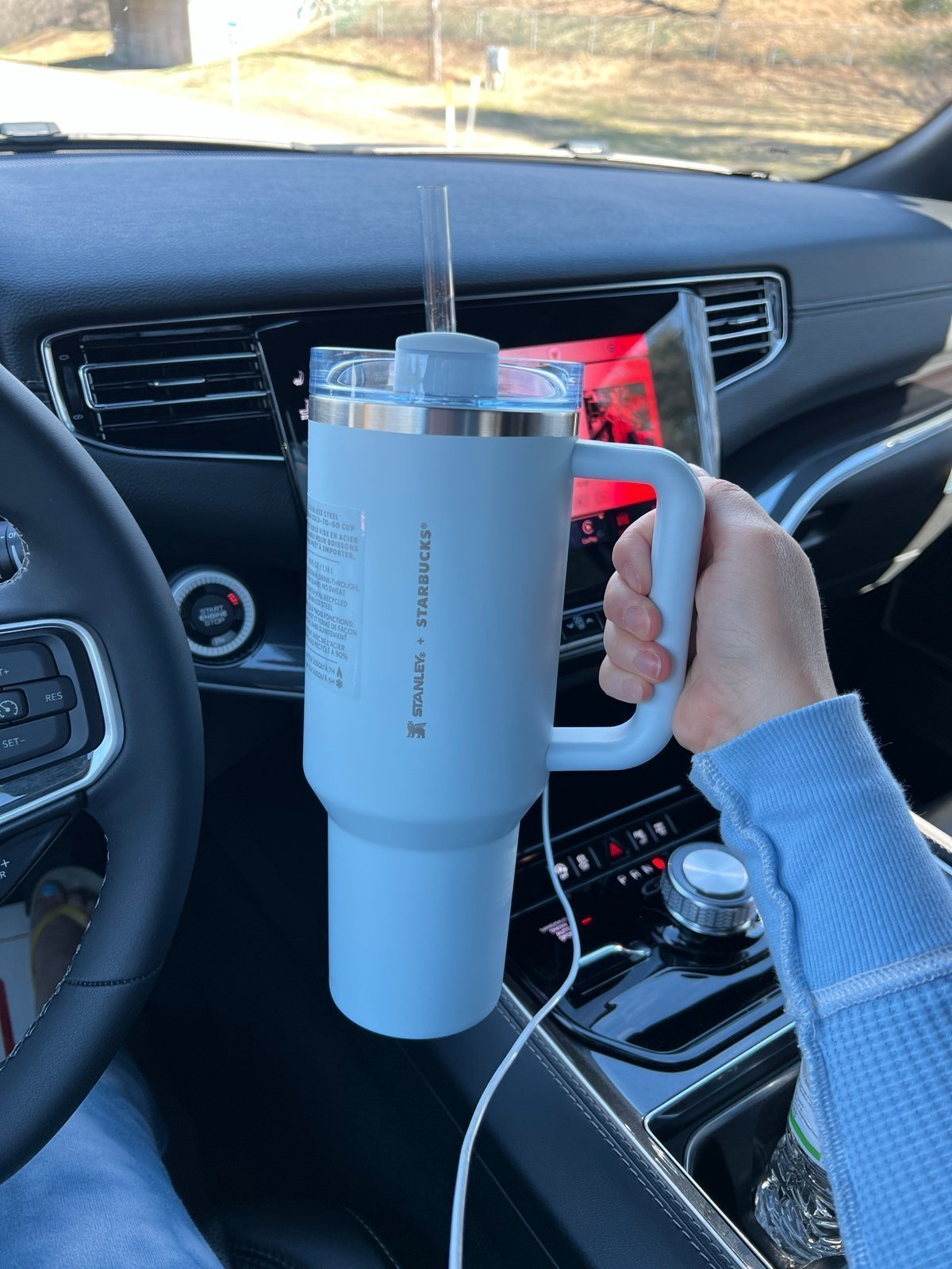 RARE Starbucks blue stanley