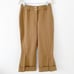Dolce & Gabbana Camel Cropped Pants Women Size IT 44 US 8 Flare Leg Zippered