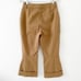 Dolce & Gabbana Camel Cropped Pants Women Size IT 44 US 8 Flare Leg Zippered