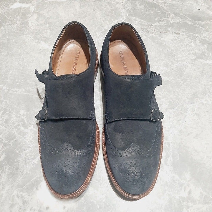 Men's Dress Trask Blue Oxford Loafers Men's Business Shoes SZ 9.5
