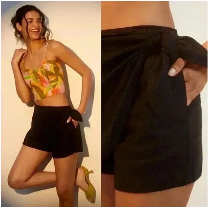 Rumpled Hipster Boho Bohemian Vacation Classy Beach Vaca Hip Skort Skirt Shorts