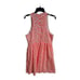 J. CREW Neon Pink Floral Embroidered Halter Racerback Dress Pockets - Size 12