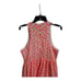 J. CREW Neon Pink Floral Embroidered Halter Racerback Dress Pockets - Size 12