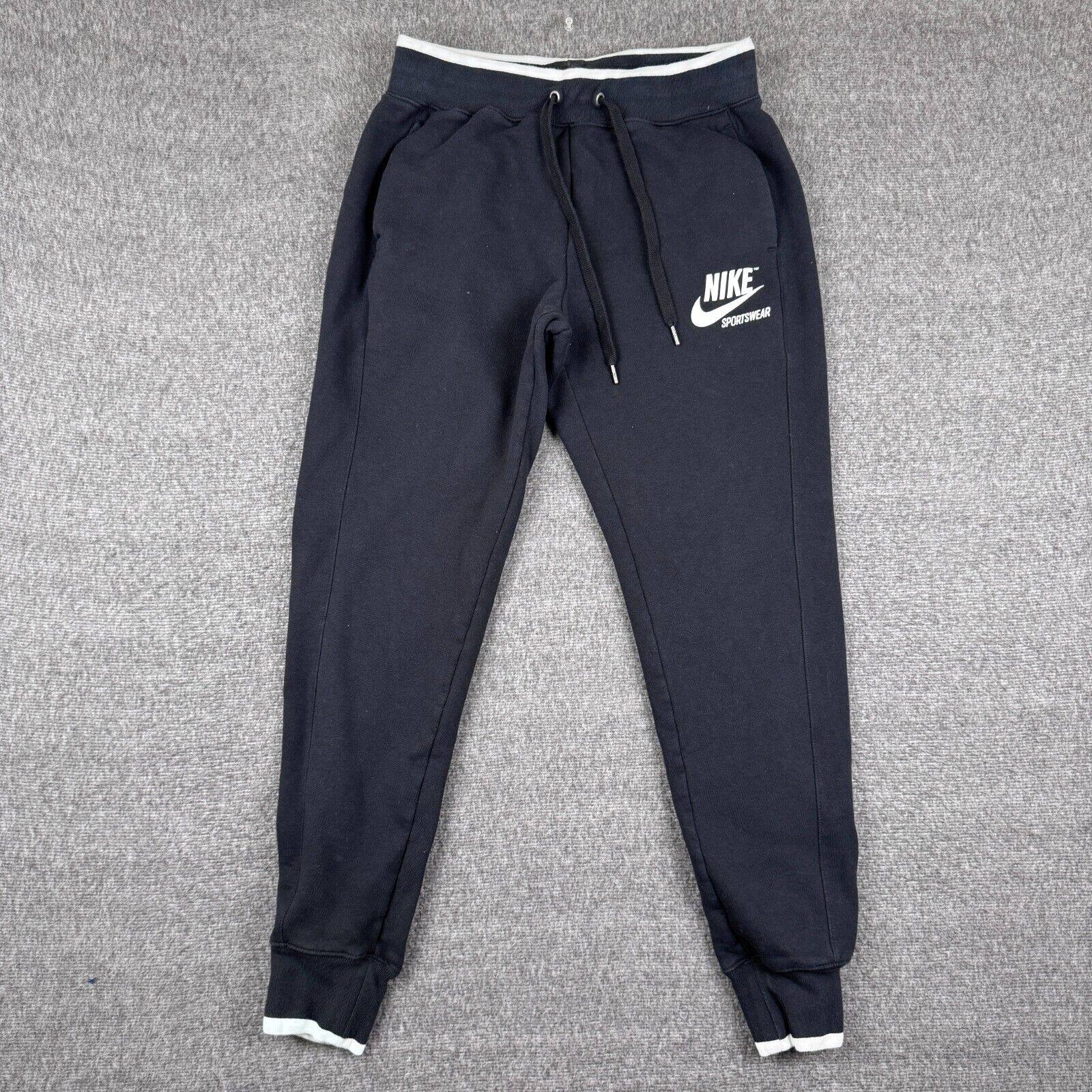 Nike Sportswear Tech Fleece Sweatpants Men's Small Black Knit Joggers Active Run