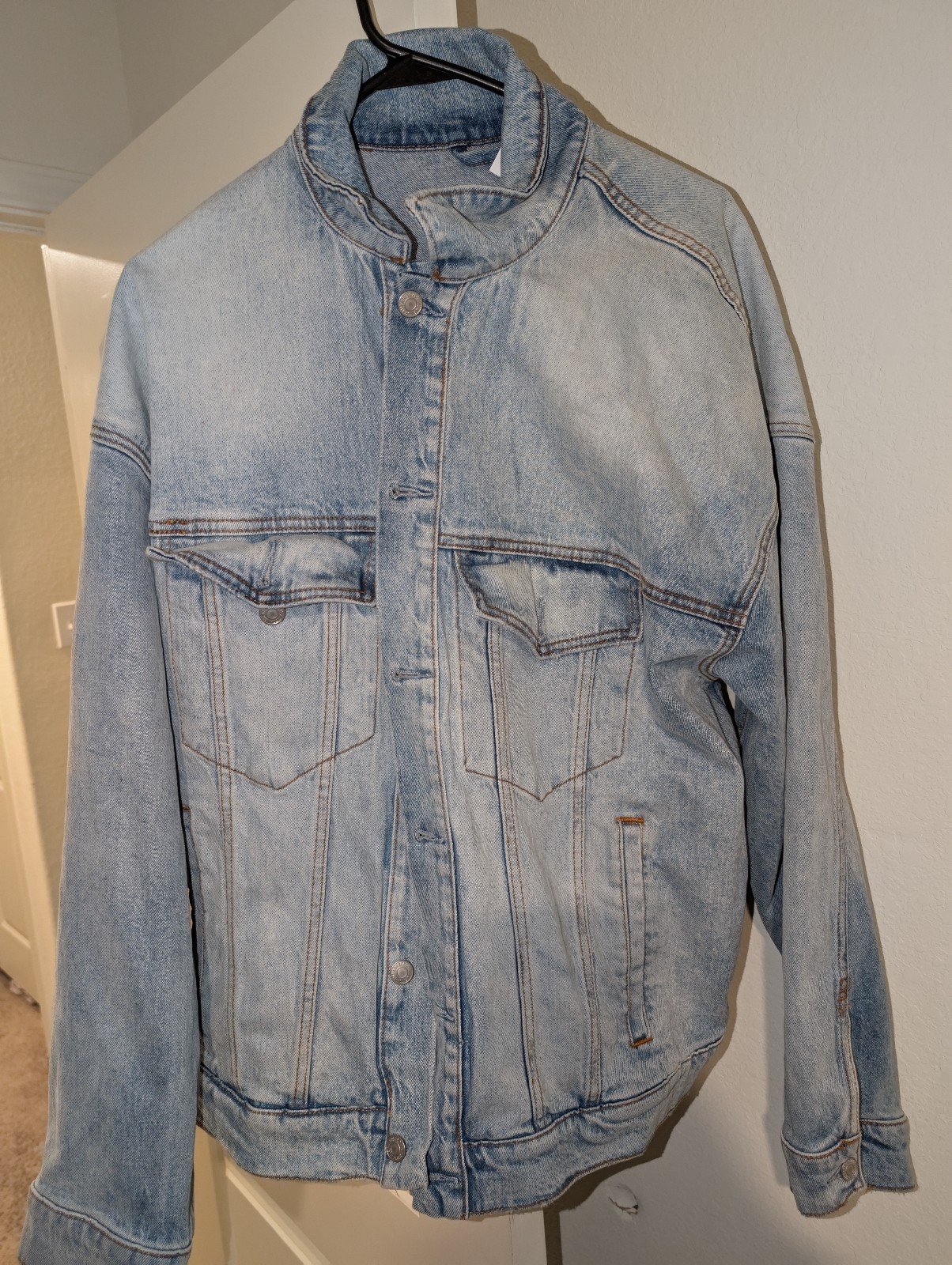 Abercrombie & Fitch Jean Jacket Mens XL Blue Denim