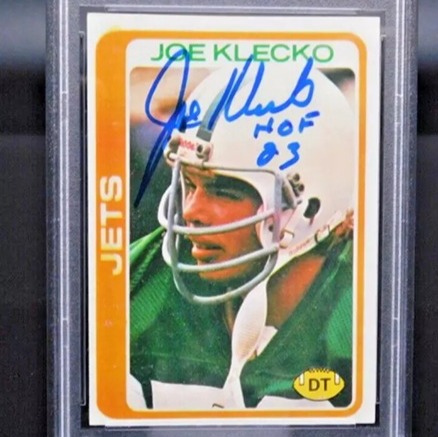 Joe Klecko Signed / Autographed 1978 Topps #287 Rookie RC w/ HOF 23 PSA COA