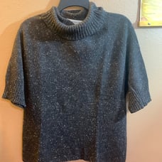 Jones of New York Vintage Brown Wool Tweed Turtle Neck Sweater